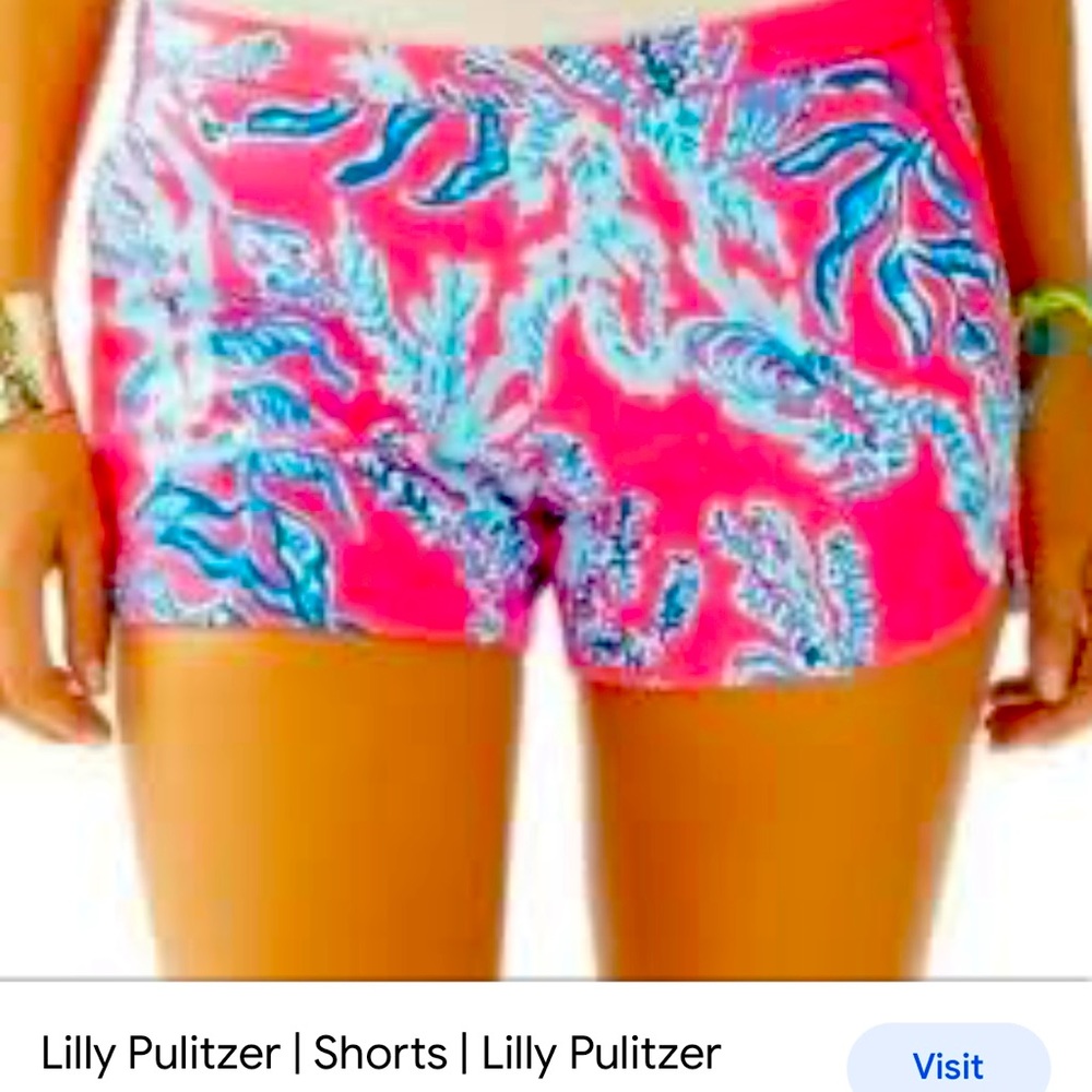 Lily Pulitzer pink Adie shorts
